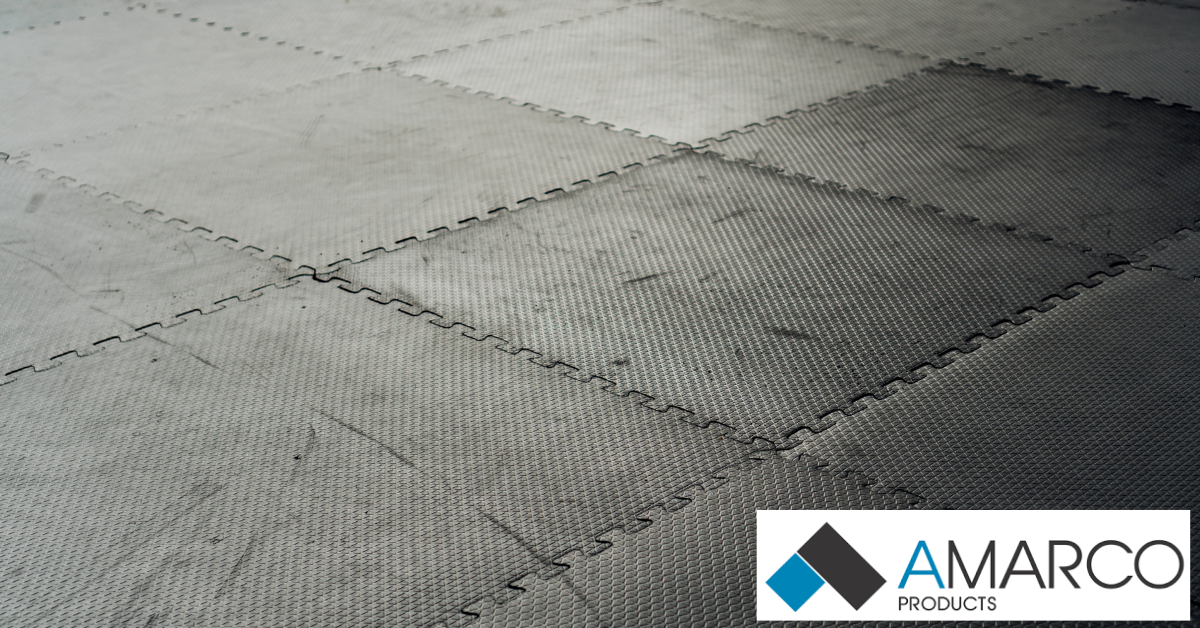 Rubber Gym Flooring Over Carpet AMARCO Products