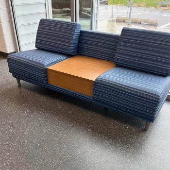 Sophros Solid Rubber Flooring installed under furniture