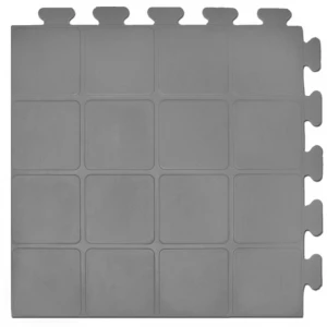 PT-200 - 9/16 inch - Raised-Square - Virgin Rubber Gym Tile
